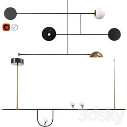 Ceiling Light Set 31 Pendant light 3D Models 