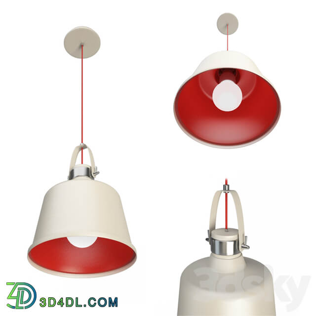 Vintage Lacreu Pendant Lamp Pendant light 3D Models