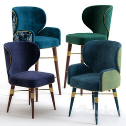 Louis Mid Century Dining Chairs by Ottiu 