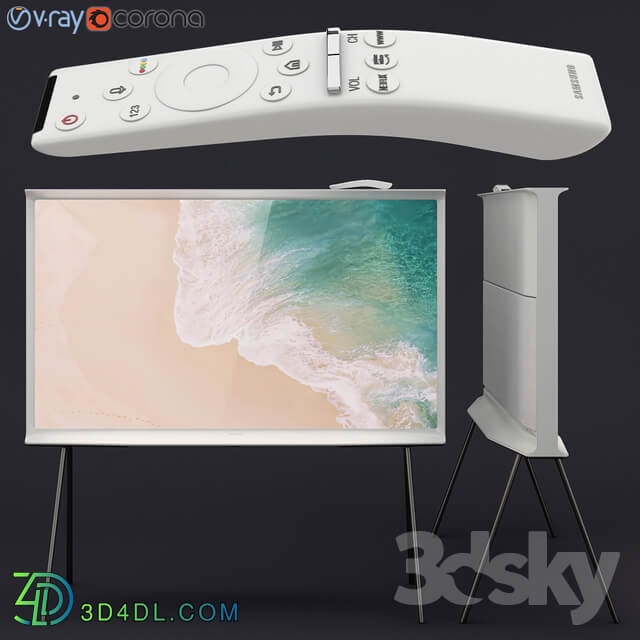 Samsung QLED The Serif TV white