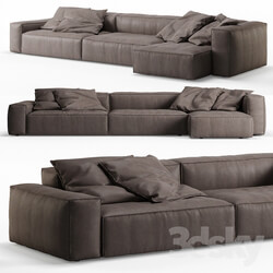 NeoWall Leather Corner Sofa by Living Divani 