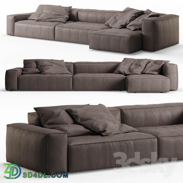 NeoWall Leather Corner Sofa by Living Divani