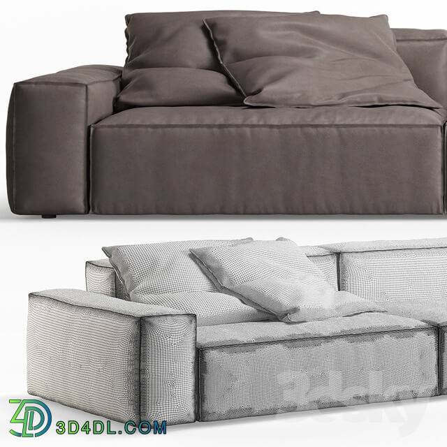 NeoWall Leather Corner Sofa by Living Divani