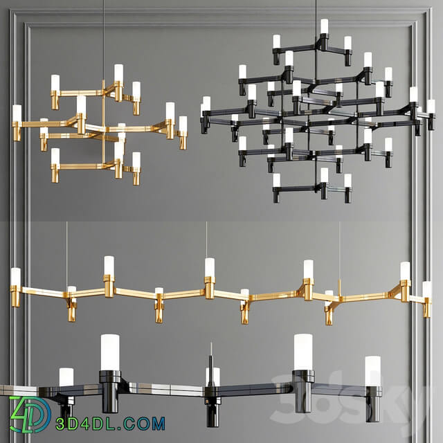 Crown Minor Major Plana Collection by NEMO Pendant light 3D Models