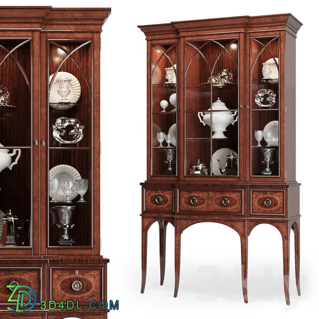 Wardrobe Display cabinets Century Wellington Court Breakfront Display Cabinet 30H 423