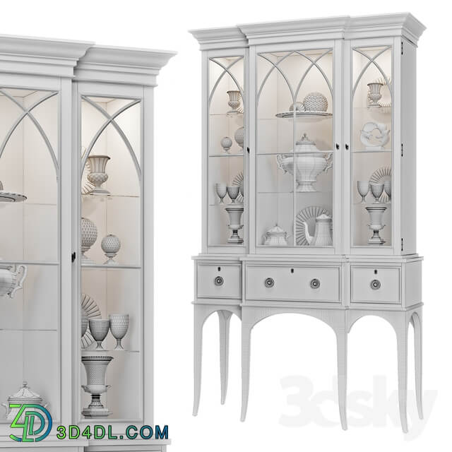 Wardrobe Display cabinets Century Wellington Court Breakfront Display Cabinet 30H 423