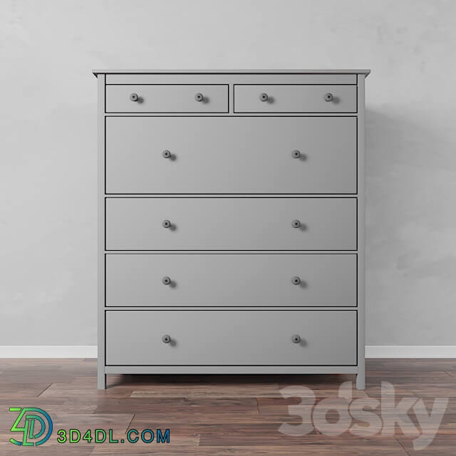 Sideboard Chest of drawer Chest of 6 drawers white stain. HEMNES IKEA HEMNES