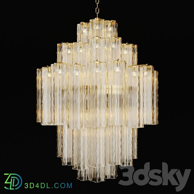 1960 39 s Italian Murano Glass by Venini Pendant light 3D Models