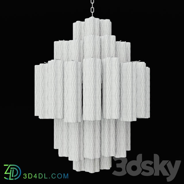 1960 39 s Italian Murano Glass by Venini Pendant light 3D Models