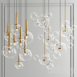 Sonneman Giopato Bolle Chandelier Pendant light 3D Models 