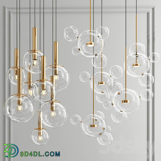 Sonneman Giopato Bolle Chandelier Pendant light 3D Models