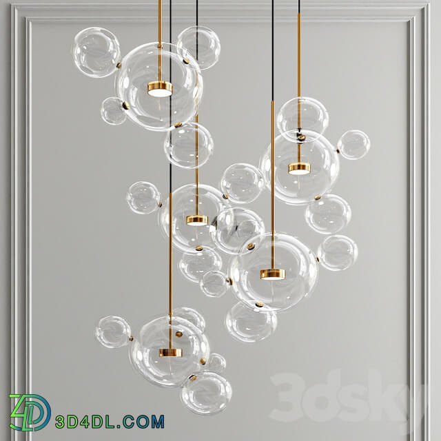 Sonneman Giopato Bolle Chandelier Pendant light 3D Models