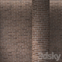 Brick brown masonry 