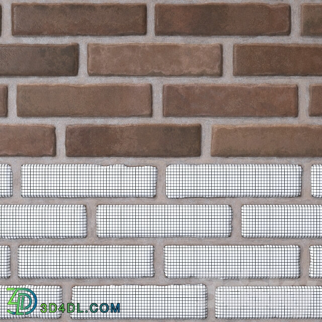 Brick brown masonry