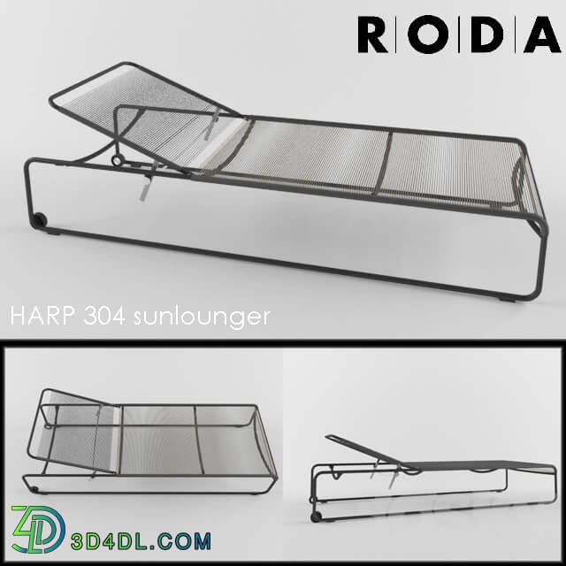 RODA HARP 304 sunlounger Other 3D Models