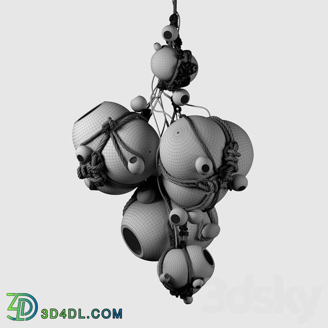 Roll Hill Knotty Bubbles Pendant light 3D Models