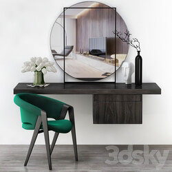Toilet table Minotti low poly 3D Models 