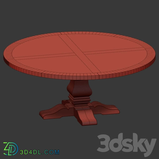 RH Salvaged Wood Round Dining Table