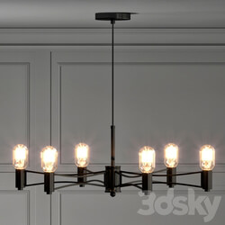 Loft Droplet Chandelier 6 Pendant light 3D Models 