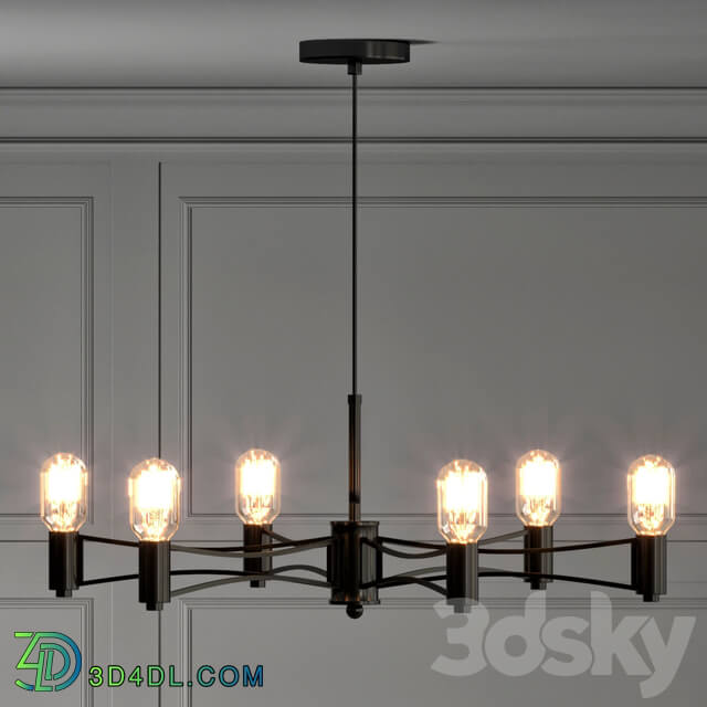 Loft Droplet Chandelier 6 Pendant light 3D Models