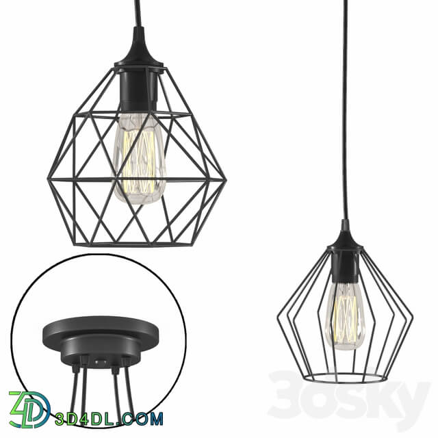 Bagira Chandelier 4 lights Pendant light 3D Models