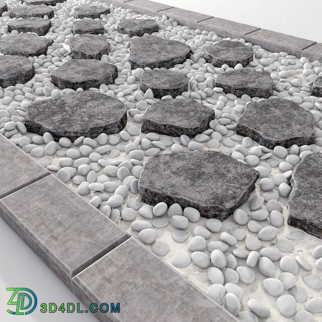 Road stone 3D Models