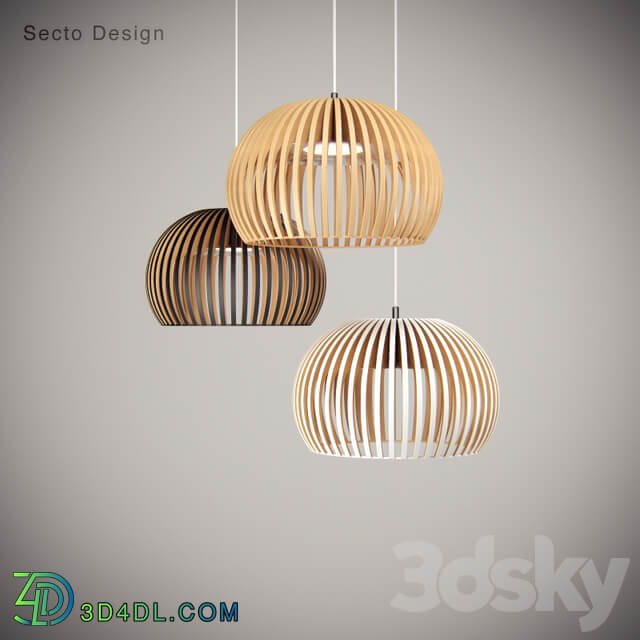 Secto Design Atto 5000 Pendant light 3D Models