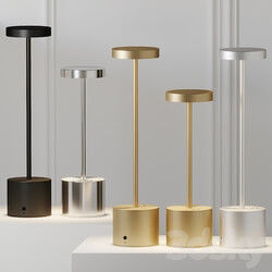 HISLE LUXCIOLE GM Table Lamp 4 Different Metal Materials 