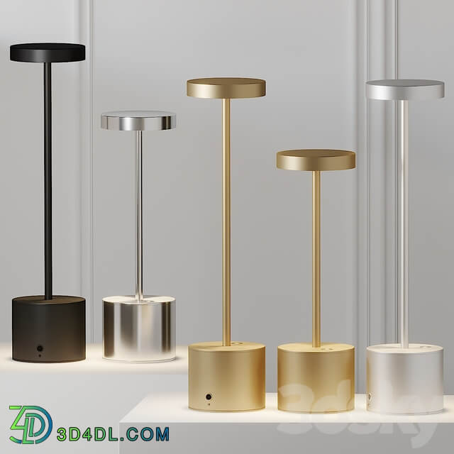 HISLE LUXCIOLE GM Table Lamp 4 Different Metal Materials