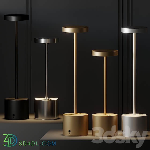 HISLE LUXCIOLE GM Table Lamp 4 Different Metal Materials