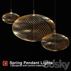 Tom Dixon Spring Pendants Pendant light 3D Models 