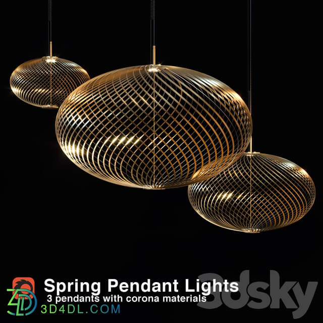 Tom Dixon Spring Pendants Pendant light 3D Models