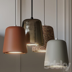 NEW WORKS Material Pendant Light 4 Different Materials Pendant light 3D Models 