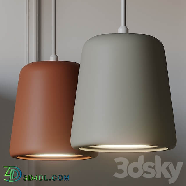 NEW WORKS Material Pendant Light 4 Different Materials Pendant light 3D Models