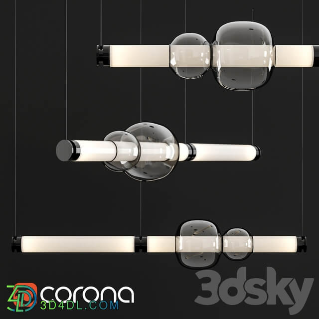 Pendant lamp GABRIEL SCOTT LUNA 1 Pendant light 3D Models