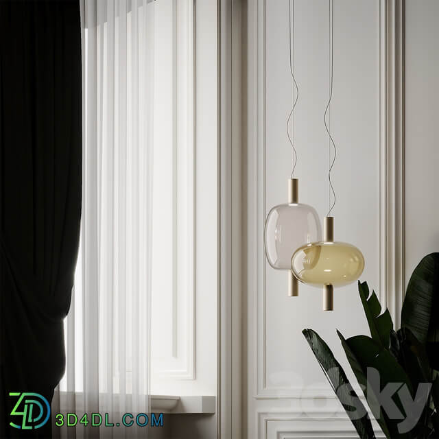 Vetreria Vistosi RIFLESSO Pendant lamp Pendant light 3D Models