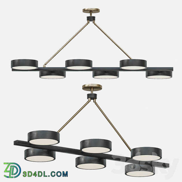 Arteriors Linus Linear Chandelier Pendant light 3D Models