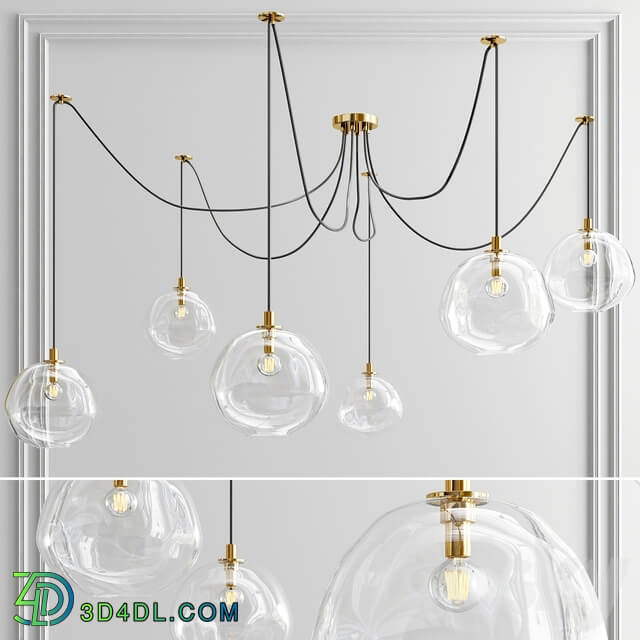 Molten spider chandelier Pendant light 3D Models