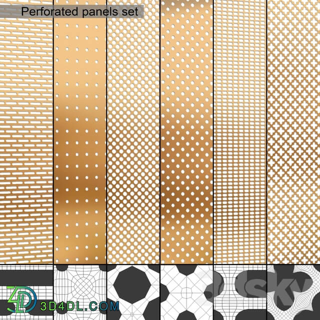 Other decorative objects Perforated panels