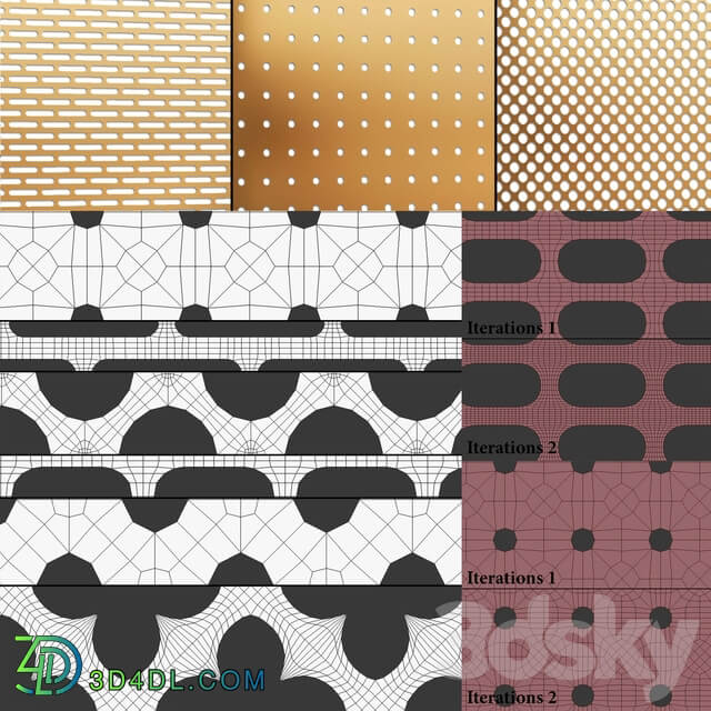 Other decorative objects Perforated panels