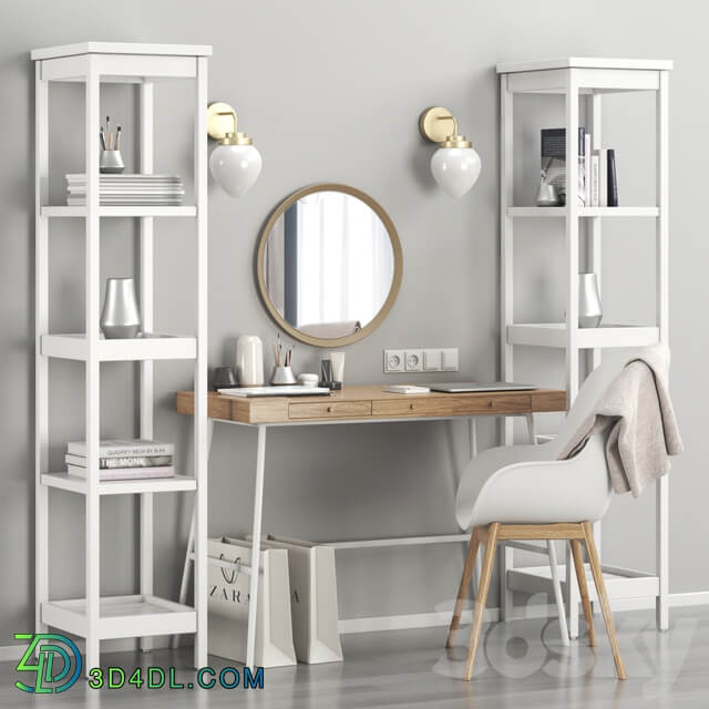 Womens IKEA dressing table and workplace 3D Models