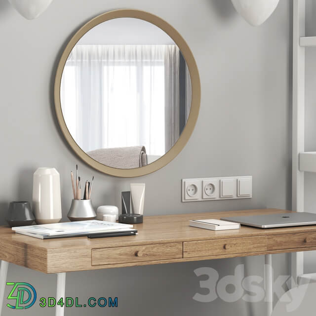 Womens IKEA dressing table and workplace 3D Models