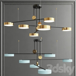 Led ceiling chandelier Pendant light 3D Models 