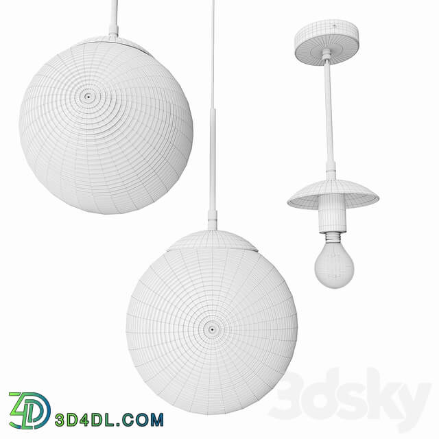 Pendant lamp Maytoni Lumina P031PL 01B P031PL 01BS P031PL 01CH Pendant light 3D Models