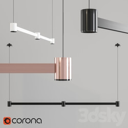 Pendant lamp Arkoslight ART Pendant light 3D Models 