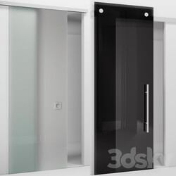 minimal quadro Sliding door track 