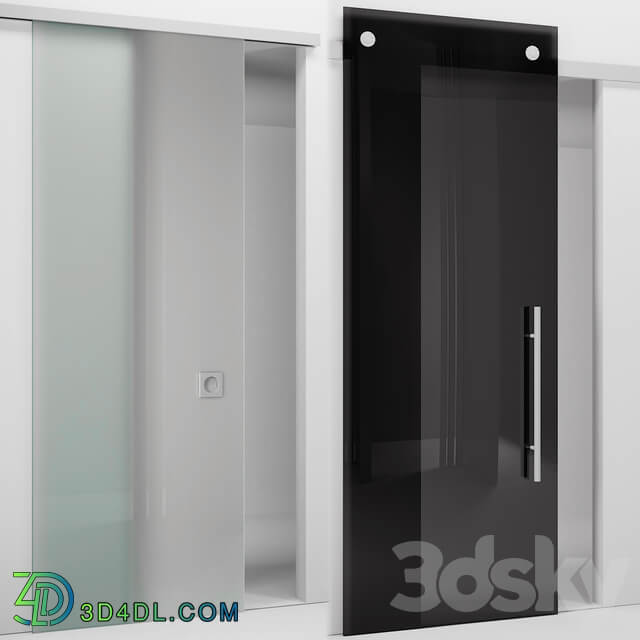 minimal quadro Sliding door track