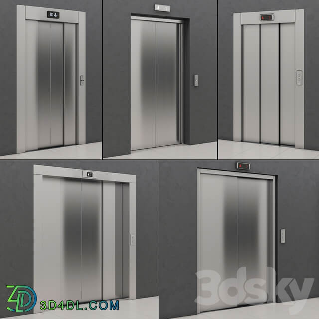 Set of doors for elevators Kone