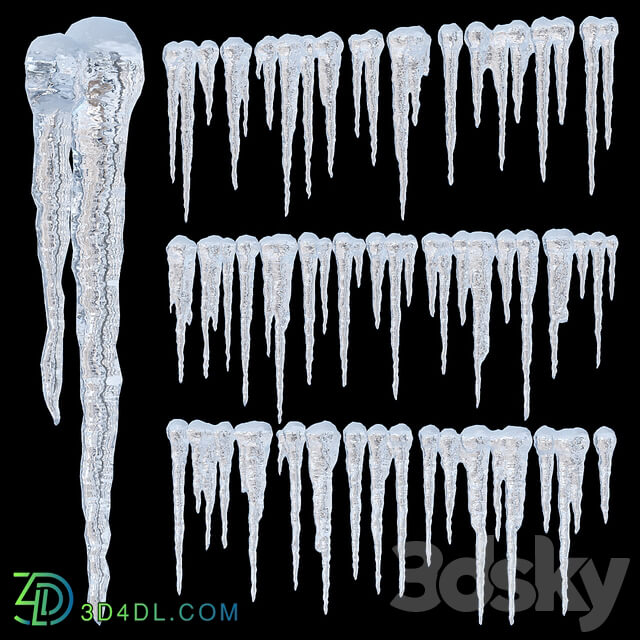 Icicles 2 Urban environment 3D Models