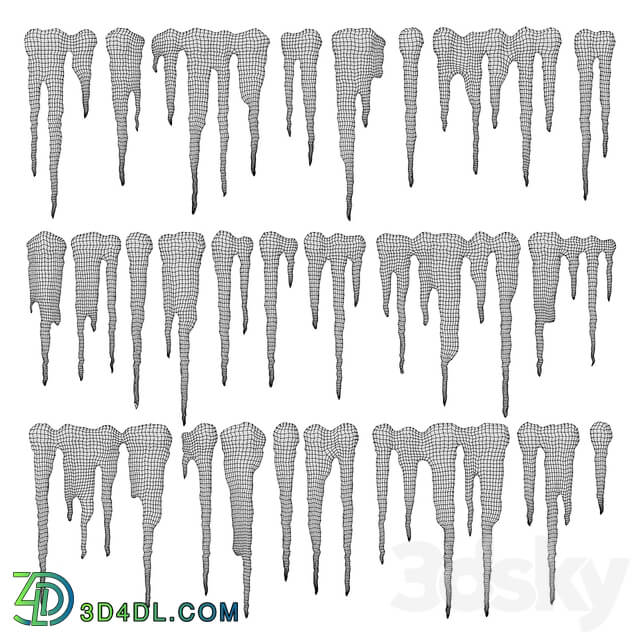 Icicles 2 Urban environment 3D Models